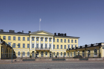 Fototapeta na wymiar Presidential palace (built in 1820), Helsinki, Finland