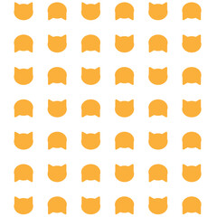 オレンジの猫模様