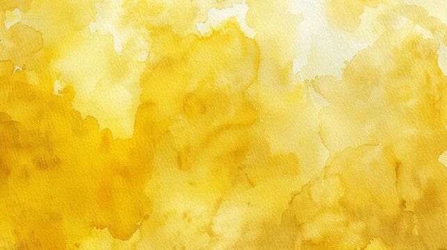 Abstract yellow watercolor background.Hand painted watercolor.