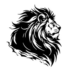 Fototapeta premium Lion vector illustration on white background
