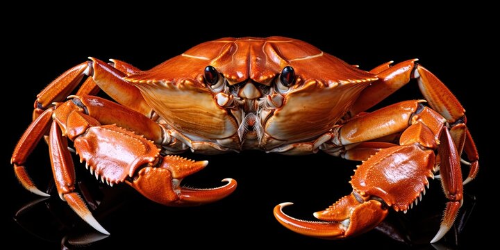Scylla serrata. Mud crab isolated on transparent background. Raw materials for seafood restaurant concept. Live giant mud crab with big claw. Alive mud crab.