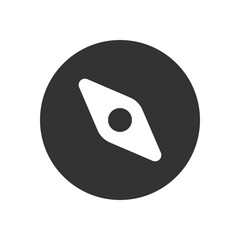 Compass glyph vector icon isolated Compass stock vector icon for web, mobile app and ui design