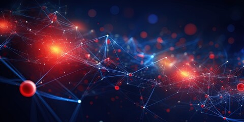 Dealing with particles. Particle physics, quantum physics abstract background.