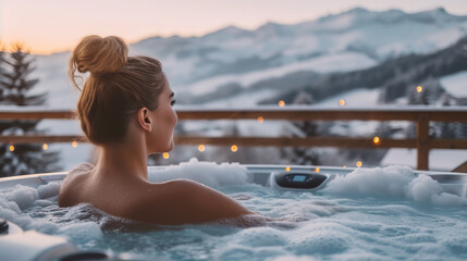 Alpine Serenity in a Hot Tub
