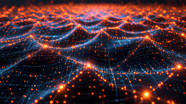 Convey the vastness of an interconnected AI network with a sprawling, intricate network of circuits and nodes - Powered by Adobe