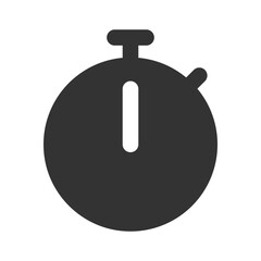 Stopwatch glyph vector icon isolated Stopwatch stock vector icon for web, mobile app and ui design