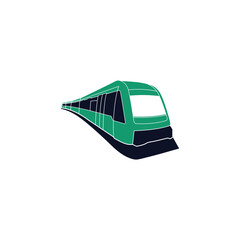 Train Public Transportation logo design