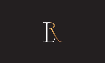 LR, RL, R , L Abstract Letters Logo Monogram