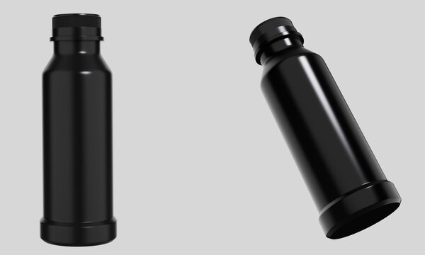 cosmetic bottle mockup isolated on white background. 3d illustration