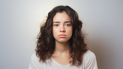 Young Woman with Pensive Expression