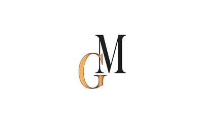 GM, MG , G , M , Abstract Letters Logo Monogram	