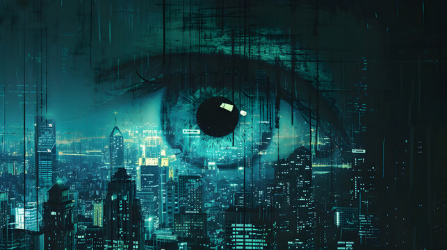 The cover could convey a sense of surveillance, espionage, or a high-stakes political thriller. - Powered by Adobe