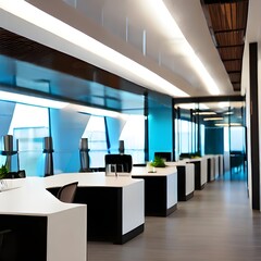 Modern Office Space, Efficiency and Sophistication in Contemporary Workspace Design