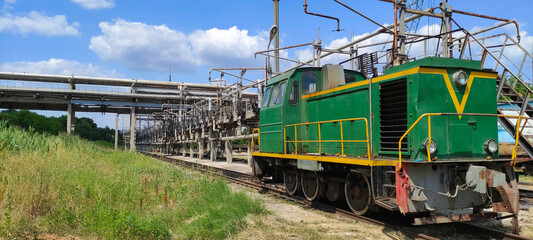 20.07.2022, Moldova, Chisinau: Railway station for unloading and loading petroleum products