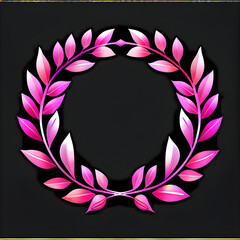 Blushing Elegance: Revealing the Pink Laurel Wreath(Generative AI)