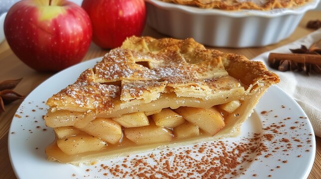 homemade apple pie ai generated image