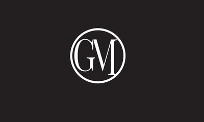 GM, MG , G , M , Abstract Letters Logo Monogram	