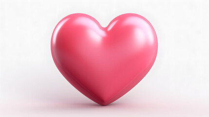 Heart icon 3d rendering
