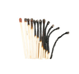 Burned Matches or Match Sticks
