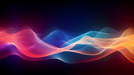 Colorful abstract wavy lines