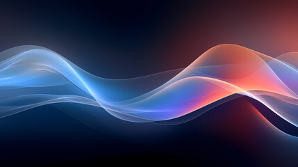 Colorful abstract wavy lines