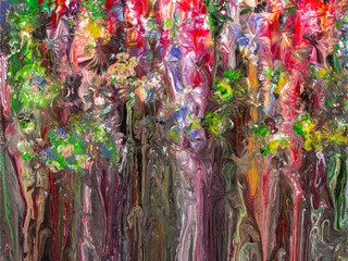 Fototapeta premium Abstract background, acrylic, fluid art painting, colorful patterns, lines