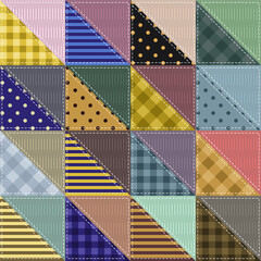 patchwork background with different patterns