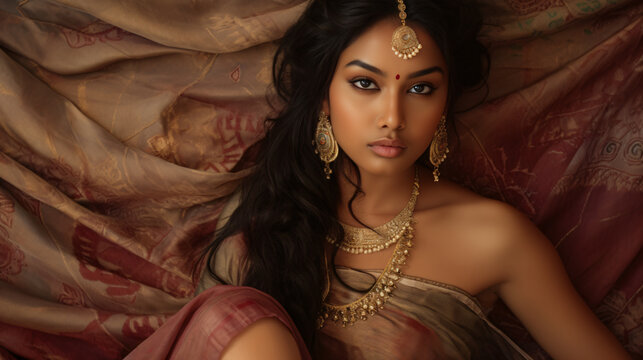 Indian sari girl culture—