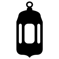 Black silhouette Lantern Vector Design. Middle Eastern Islamic Arabic Lantern Symbol Icon, religious antique traditional lamp, vintage kerosene chandelier