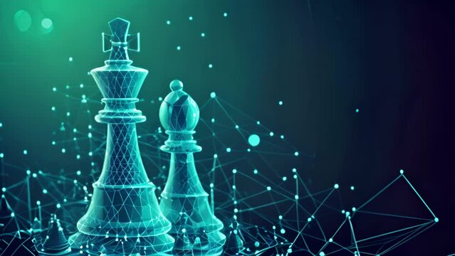 Strategic Geometry: Abstract Polygon Design with Chess Pieces