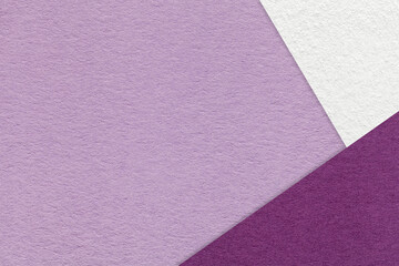 Texture of craft lavender color paper background with white and purple border. Vintage abstract violet cardboard.