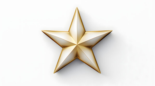 Star icon 3d rendering