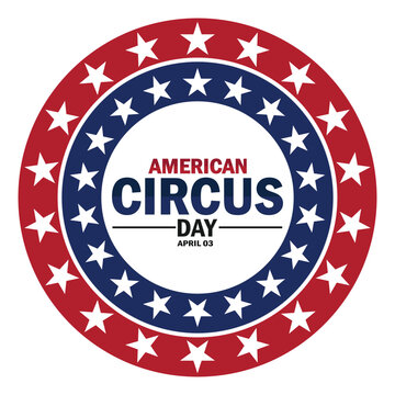 American Circus Day wallpaper with shapes and typography. American Circus Day, background
