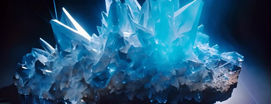 snowflake in precious minerals 4K Video