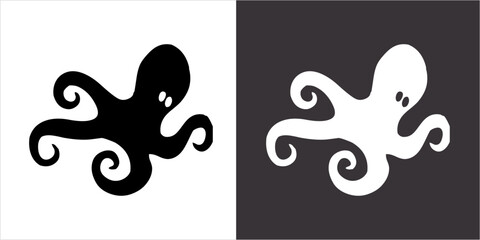 IIlustration Vector graphics of The Octopus icon