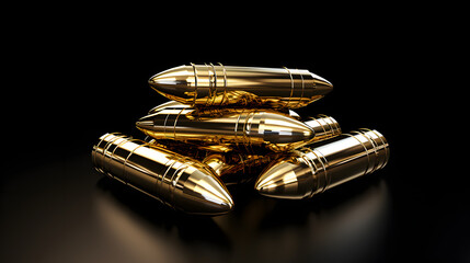 Naklejka premium Ammo icon 3d rendering