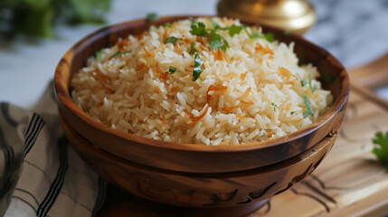 Kashmiri Pulav or cooked rice.