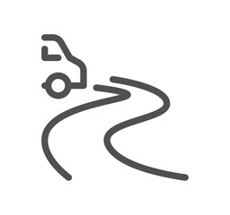 Food and package delivery related icon outline and linear symbol.	
