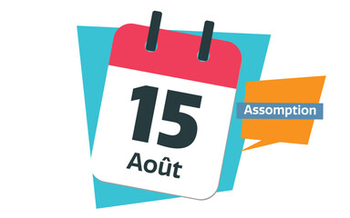 French Ascension Day - French 15th of August calendar date