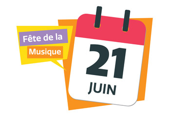 French World Music Day - French 21 June calendar date