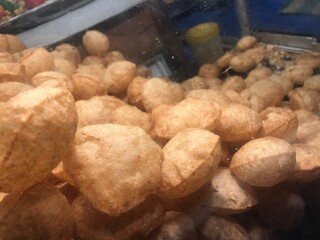 Gol Gappe in a market