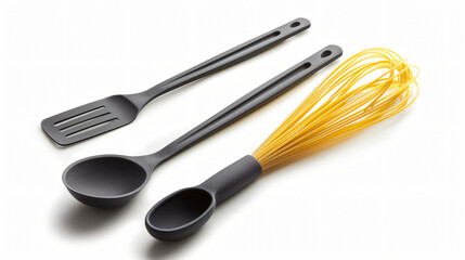 Kitchenware: Set of modern kitchen utensils, spatul.