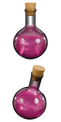 3D Isolated Pink Potion