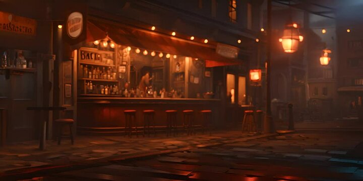 old bar days. 4K Video