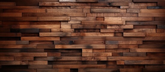 A room featuring a wall entirely constructed of wooden planks. The planks are lined up horizontally, creating a rustic and cozy atmosphere.
