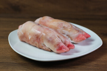 Patas de cerdo para preparar