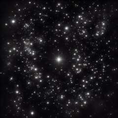 Obraz premium Black background with stars and points of light; wallpapert