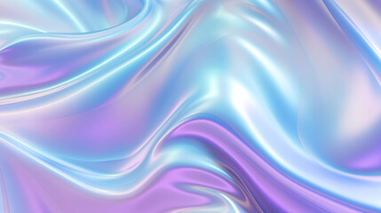 Fototapeta premium Fond texturé comme un drap satiné, de soie. Couleurs dégradés rose, violet, bleu et argenté. Fond pour conception et création graphique.