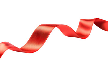 Red Ribbon Isolated on a Background