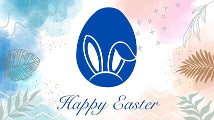 Naklejka premium easter card with eggs